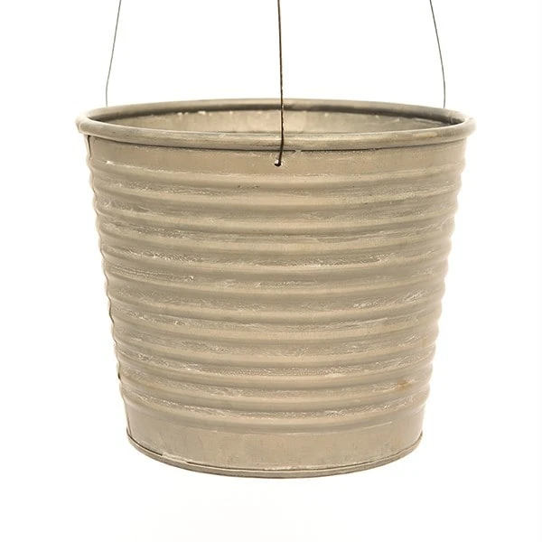 Hanging Aged Ribbed Planter - Image 7