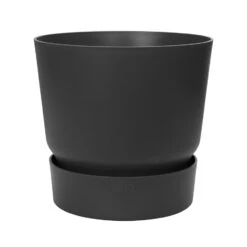 Greenville Round Pot Black
