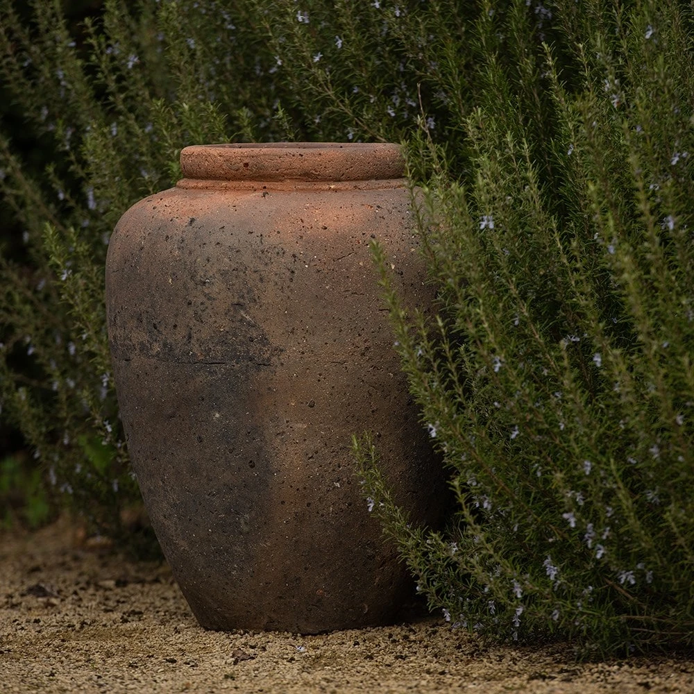 Terracotta Jar - Sandblasted - Image 3