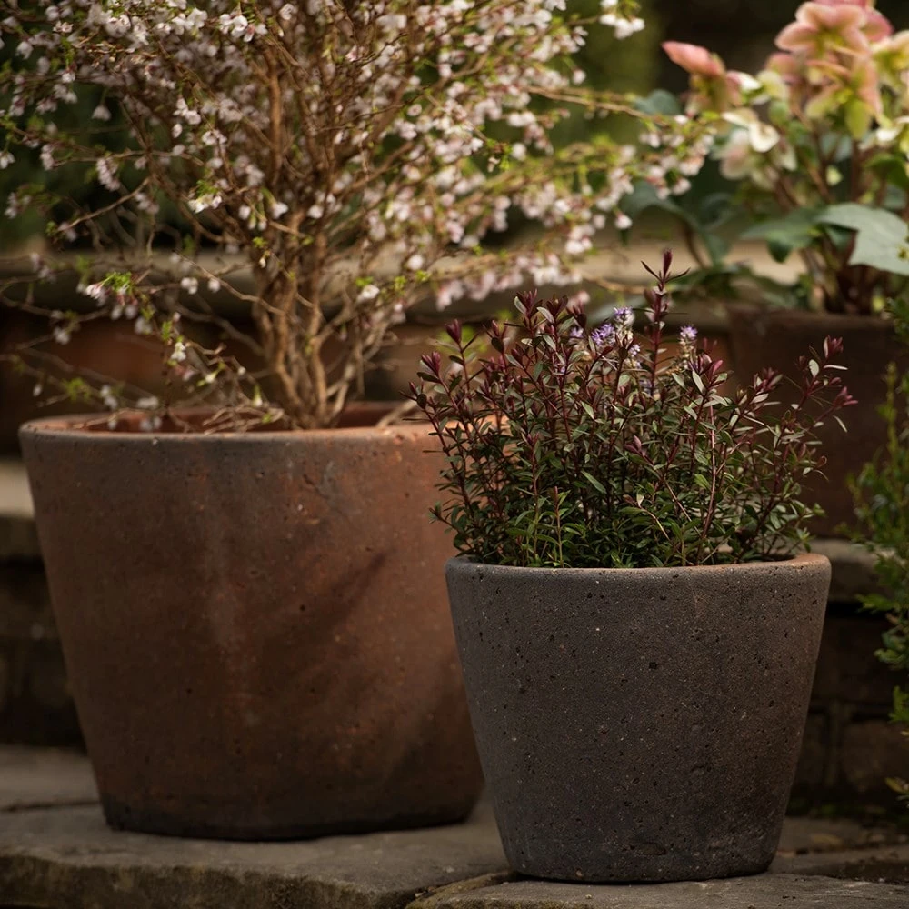 Tapered Terracotta Pot - Sandblasted - Image 2