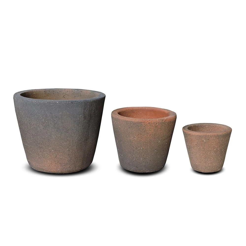 Tapered Terracotta Pot - Sandblasted - Image 7