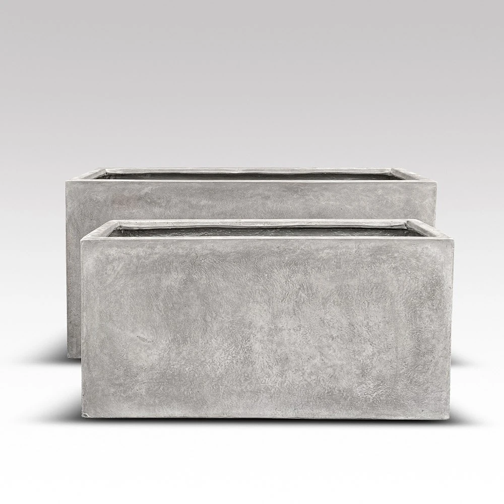 Rectangular Terrace Planter - Weathered Cement - Image 3